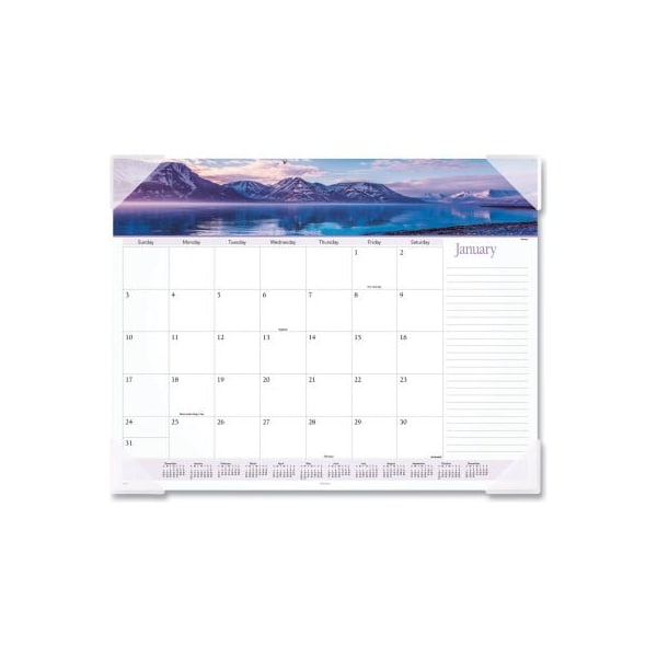 AAG89801 Recycled Motivational Panoramic Monthly Desk P